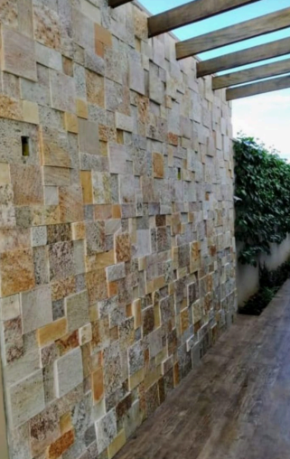 Pedra de Pirenópolis Mosaico Colorido